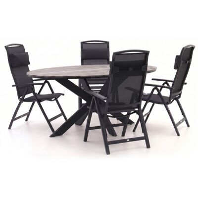 Forza Furniture Forza Capri/Fidenza ovaal 180cm dining tuinset 5-delig verstelbaar - Laagste prijsgarantie! Forza Furniture Forza Capri/Fidenza ovaal 180cm dining tuinset 5-delig verstelbaar - Laagste prijsgarantie!