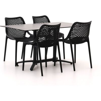 Forza Furniture Forza Ripi/Canzo 140cm dining tuinset 5-delig stapelbaar inklapbaar - Laagste prijsgarantie! Grijs Forza Furniture Forza Ripi/Canzo 140cm dining tuinset 5-delig stapelbaar inklapbaar - Laagste prijsgarantie! Grijs