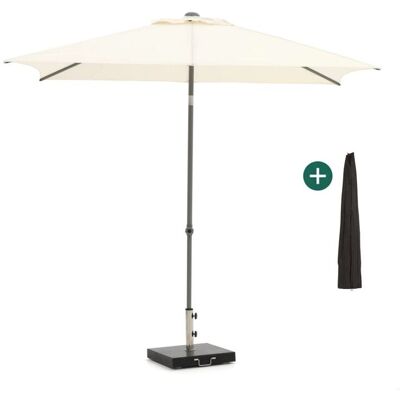 Shadowline Push-up parasol 250x200cm - Laagste prijsgarantie! Wit Shadowline Push-up parasol 250x200cm - Laagste prijsgarantie! Wit