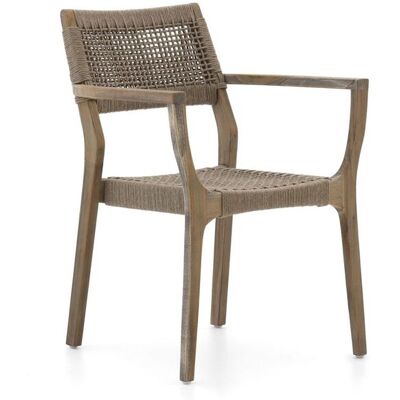 ROUGH Furniture ROUGH-L Rope dining tuinstoel stapelbaar - Laagste prijsgarantie! Grijs ROUGH Furniture ROUGH-L Rope dining tuinstoel stapelbaar - Laagste prijsgarantie! Grijs