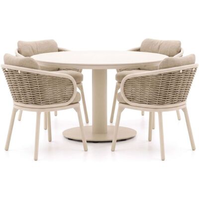 Apple Bee Pine Key/Melville ø 140cm dining tuinset 5-delig - Laagste prijsgarantie! Grijs Apple Bee Pine Key/Melville ø 140cm dining tuinset 5-delig - Laagste prijsgarantie! Grijs