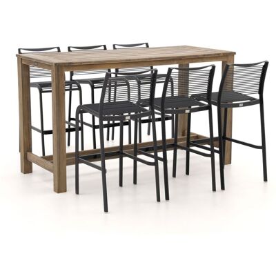 Apple Bee Hawaii/ROUGH-X 180cm barset 7-delig - Laagste prijsgarantie! Grijs Apple Bee Hawaii/ROUGH-X 180cm barset 7-delig - Laagste prijsgarantie! Grijs