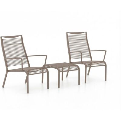 Apple Bee Hawaii lounge balkonset 3-delig stapelbaar - Laagste prijsgarantie! Taupe Apple Bee Hawaii lounge balkonset 3-delig stapelbaar - Laagste prijsgarantie! Taupe