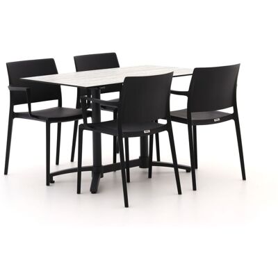 Forza Furniture Forza Sile/Canzo 120cm dining tuinset 5-delig stapelbaar inklapbaar - Laagste prijsgarantie! Zwart Forza Furniture Forza Sile/Canzo 120cm dining tuinset 5-delig stapelbaar inklapbaar - Laagste prijsgarantie! Zwart