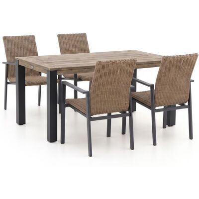 Manifesto Furniture Manifesto Villongo/ROUGH-S 160cm dining tuinset 5-delig stapelbaar - Laagste prijsgarantie! Manifesto Furniture Manifesto Villongo/ROUGH-S 160cm dining tuinset 5-delig stapelbaar - Laagste prijsgarantie!