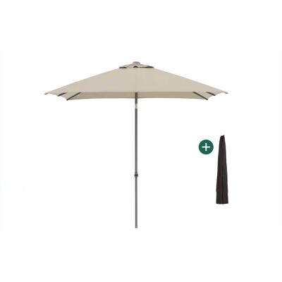 Shadowline Push-up parasol 240x240cm - Laagste prijsgarantie! Taupe Shadowline Push-up parasol 240x240cm - Laagste prijsgarantie! Taupe