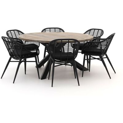 Intenso Furniture Intenso Azora/ROUGH-Y ø150cm dining tuinset 7-delig - Laagste prijsgarantie! Grijs Intenso Furniture Intenso Azora/ROUGH-Y ø150cm dining tuinset 7-delig - Laagste prijsgarantie! Grijs