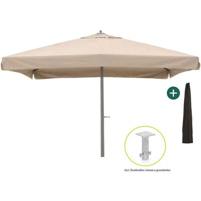 Shadowline Java parasol 400x400cm - Laagste prijsgarantie! Taupe Shadowline Java parasol 400x400cm - Laagste prijsgarantie! Taupe