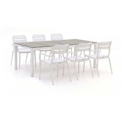 Forza Furniture Forza Vico/Fidenza 220cm dining tuinset 7-delig stapelbaar - Laagste prijsgarantie! Forza Furniture Forza Vico/Fidenza 220cm dining tuinset 7-delig stapelbaar - Laagste prijsgarantie!