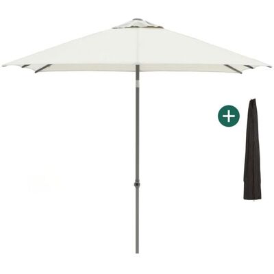 Shadowline Push-up parasol 240x240cm - Laagste prijsgarantie! Grijs Shadowline Push-up parasol 240x240cm - Laagste prijsgarantie! Grijs