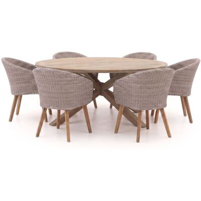 Intenso Furniture Intenso Tropea/ROUGH-Y ø180cm dining tuinset 7-delig - Laagste prijsgarantie! Intenso Furniture Intenso Tropea/ROUGH-Y ø180cm dining tuinset 7-delig - Laagste prijsgarantie!