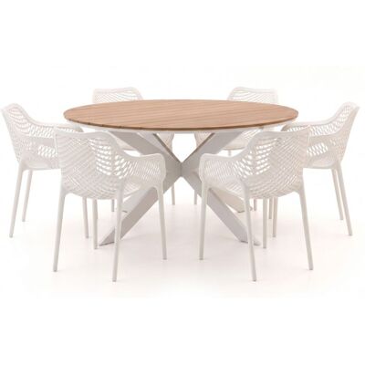 Forza Furniture Forza Ripi/Fidenza ø149cm dining tuinset 7-delig stapelbaar - Laagste prijsgarantie! Forza Furniture Forza Ripi/Fidenza ø149cm dining tuinset 7-delig stapelbaar - Laagste prijsgarantie!