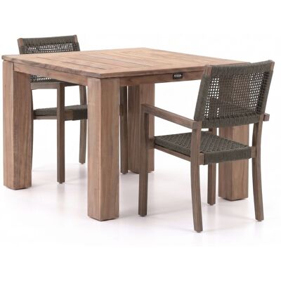 ROUGH Furniture ROUGH-Batang Rope/ROUGH-X 100cm dining tuinset 3-delig stapelbaar - Laagste prijsgarantie! Bruin ROUGH Furniture ROUGH-Batang Rope/ROUGH-X 100cm dining tuinset 3-delig stapelbaar - Laagste prijsgarantie! Bruin