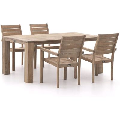ROUGH Furniture ROUGH-S/ROUGH-X 180cm dining tuinset 5-delig stapelbaar - Laagste prijsgarantie! Bruin ROUGH Furniture ROUGH-S/ROUGH-X 180cm dining tuinset 5-delig stapelbaar - Laagste prijsgarantie! Bruin