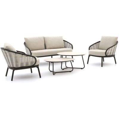 Apple Bee Pine Key stoel-bank loungeset 5-delig 4-zits - Laagste prijsgarantie! Taupe Apple Bee Pine Key stoel-bank loungeset 5-delig 4-zits - Laagste prijsgarantie! Taupe