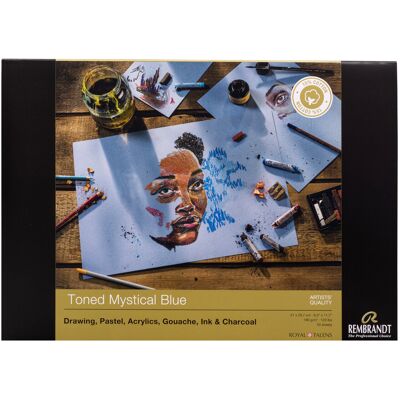 Rembrandt Toned Paper Mystical Blue - 180 gram - A4 8712079453688 Verf Rembrandt Toned Paper Mystical Blue - 180 gram - A4 8712079453688 Verf