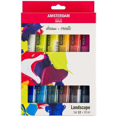 Amsterdam Acrylverf - set 12 x 20 ml - Landschap 8712079451219 Verf Amsterdam Acrylverf - set 12 x 20 ml - Landschap 8712079451219 Verf
