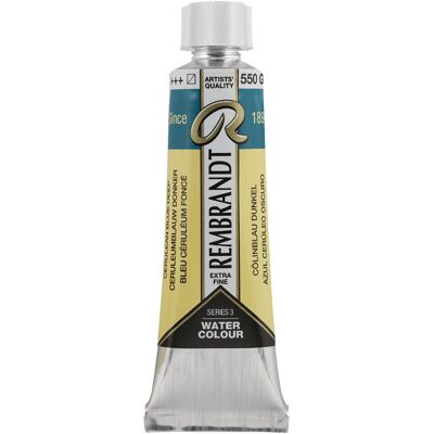 Rembrandt Aquarelverf - tube - Ceruleumblauw Donker 550 8712079436797 Verf Rembrandt Aquarelverf - tube - Ceruleumblauw Donker 550 8712079436797 Verf