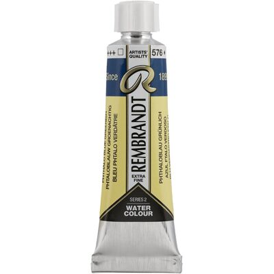 Rembrandt Aquarelverf - tube - Phtaloblauw Groenachtig 576 8712079425685 Verf Rembrandt Aquarelverf - tube - Phtaloblauw Groenachtig 576 8712079425685 Verf