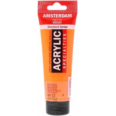 Amsterdam Acrylverf - 120 ml - Reflexoranje 257 8712079279189 Verf Amsterdam Acrylverf - 120 ml - Reflexoranje 257 8712079279189 Verf