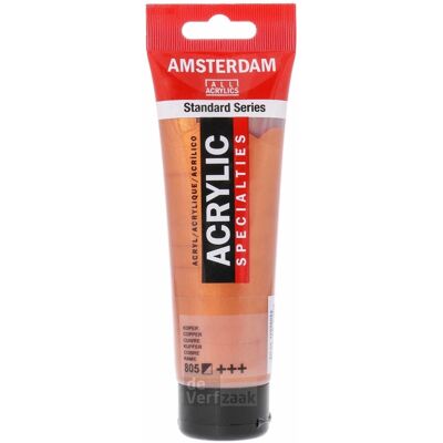 Amsterdam Acrylverf - 120 ml - Koper 805 8712079279141 Verf Amsterdam Acrylverf - 120 ml - Koper 805 8712079279141 Verf
