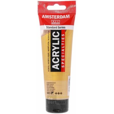 Amsterdam Acrylverf - 120 ml - Donkergoud 803 8712079217549 Verf Amsterdam Acrylverf - 120 ml - Donkergoud 803 8712079217549 Verf
