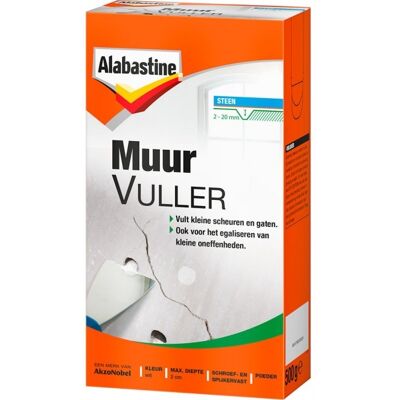 Alabastine Muurvuller - 500 gram 8710839100056 Behang Alabastine Muurvuller - 500 gram 8710839100056 Behang