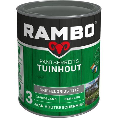Rambo Pantserbeits Tuinhout Zijdeglans Dekkend - 750 ml Griffelgrijs Rambo Pantserbeits Tuinhout Zijdeglans Dekkend - 750 ml Griffelgrijs