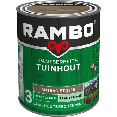 Rambo Pantserbeits Tuinhout Zijdeglans Transparant - 750 ml Antraciet Rambo Pantserbeits Tuinhout Zijdeglans Transparant - 750 ml Antraciet