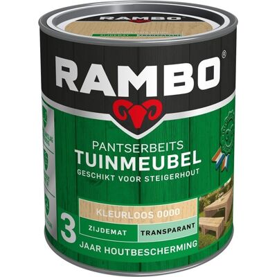 Rambo Pantserbeits Tuinmeubel Zijdemat Transparant - 750 ml Blank Rambo Pantserbeits Tuinmeubel Zijdemat Transparant - 750 ml Blank