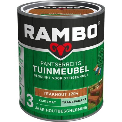 Rambo Pantserbeits Tuinmeubel Zijdemat Transparant - 750 ml Teakhout Rambo Pantserbeits Tuinmeubel Zijdemat Transparant - 750 ml Teakhout