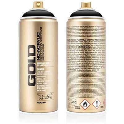Montana Gold 400ML S9000 Shock Black Montana Gold 400ML S9000 Shock Black