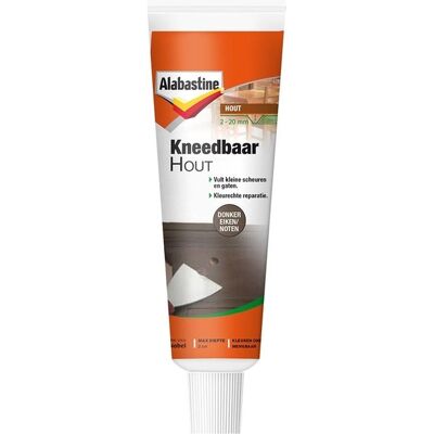 Alabastine Kneedbaar Hout - 75 gram Eiken/Noten Alabastine Kneedbaar Hout - 75 gram Eiken/Noten