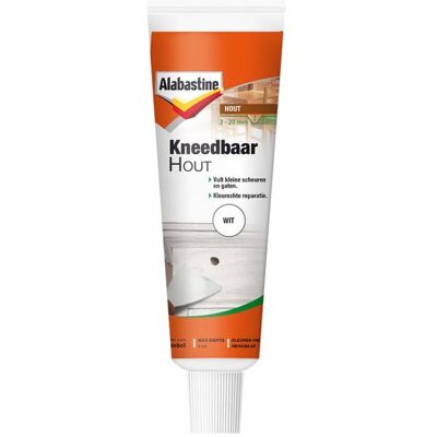 Alabastine Kneedbaar Hout - 75 gram Wit 8710839108502 Verf Alabastine Kneedbaar Hout - 75 gram Wit 8710839108502 Verf