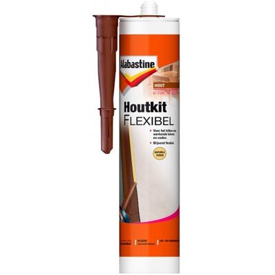 Alabastine Houtkit Flexibel - 300 ml Natural Alabastine Houtkit Flexibel - 300 ml Natural