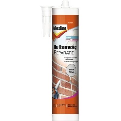 Alabastine Buitenvoeg Reparatie - 310 ml Donkergrijs Alabastine Buitenvoeg Reparatie - 310 ml Donkergrijs