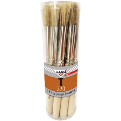 Polyfilla Pro T220 Houtprimer Kwasten - 12 Stuks 8710839382186 Verf Polyfilla Pro T220 Houtprimer Kwasten - 12 Stuks 8710839382186 Verf