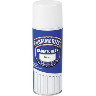 Hammerite Radiatorlak Spuitbus - RAL 9010 Hammerite Radiatorlak Spuitbus - RAL 9010