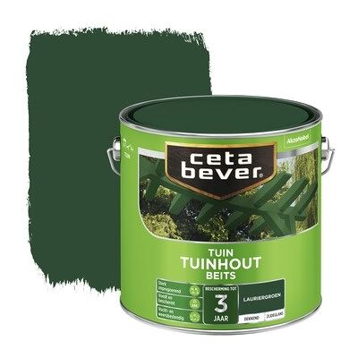 Cetabever Tuinhout Beits Dekkend Zijdeglans - Lauriergroen Cetabever Tuinhout Beits Dekkend Zijdeglans - Lauriergroen