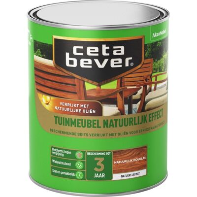 Cetabever Tuinmeubel Natuurlijk Effect Mat - Douglas - 0,75 liter Cetabever Tuinmeubel Natuurlijk Effect Mat - Douglas - 0,75 liter