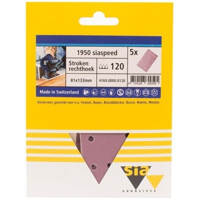 Siaspeed Strook 81x133mm - 5 Stuks 8719128600536 Verf Siaspeed Strook 81x133mm - 5 Stuks 8719128600536 Verf