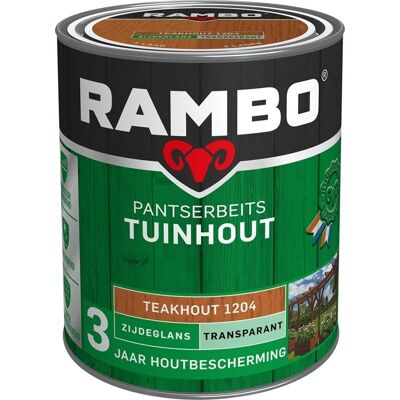Rambo Pantserbeits Tuinhout Zijdeglans Transparant -Teakhout Rambo Pantserbeits Tuinhout Zijdeglans Transparant -Teakhout