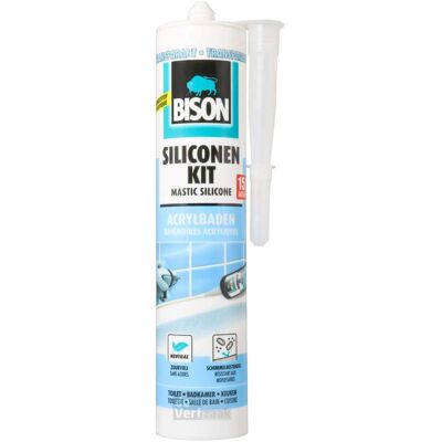 Bison Siliconenkit acrylbaden 310ml Bison Siliconenkit acrylbaden 310ml