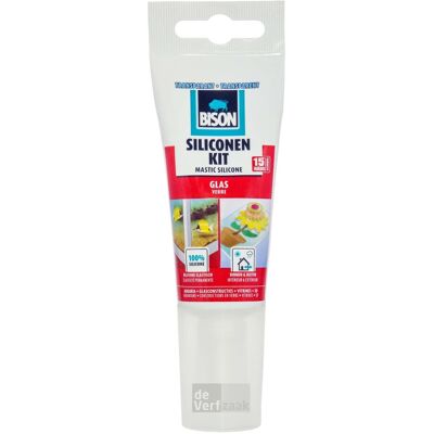 Bison Siliconenkit glas 60ml Bison Siliconenkit glas 60ml
