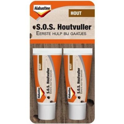 Alabastine SOS Houtvuller - 40 ml 2x 20 ml Alabastine SOS Houtvuller - 40 ml 2x 20 ml