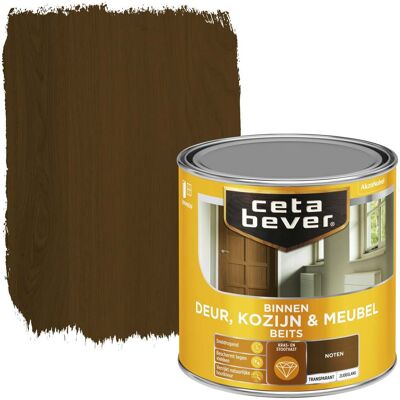 Cetabever Binnenbeits Deur Kozijn en Meubel Transparant Zijdeglans - Noten Cetabever Binnenbeits Deur Kozijn en Meubel Transparant Zijdeglans - Noten