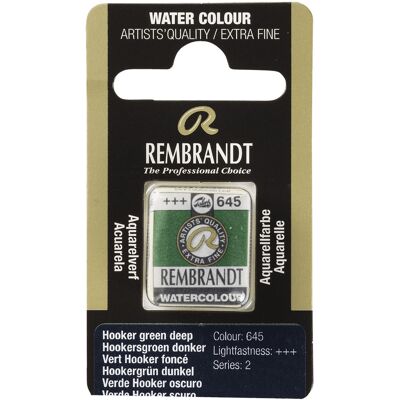 Rembrandt Aquarelverf - napje - Hookersgroen Donker 645 8712079051433 Verf Rembrandt Aquarelverf - napje - Hookersgroen Donker 645 8712079051433 Verf
