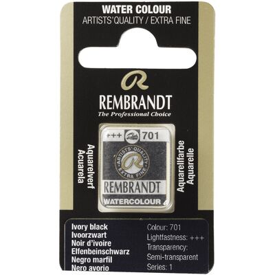 Rembrandt Aquarelverf - napje - Ivoorzwart 701 8712079051495 Verf Rembrandt Aquarelverf - napje - Ivoorzwart 701 8712079051495 Verf