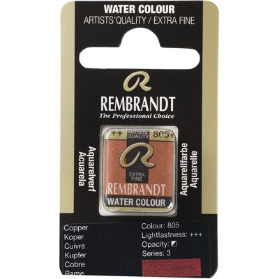Rembrandt Aquarelverf - napje - Koper 805 8712079439361 Verf Rembrandt Aquarelverf - napje - Koper 805 8712079439361 Verf