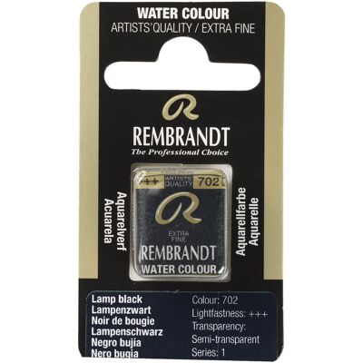 Rembrandt Aquarelverf - napje - Lampenzwart 702 8712079051518 Verf Rembrandt Aquarelverf - napje - Lampenzwart 702 8712079051518 Verf